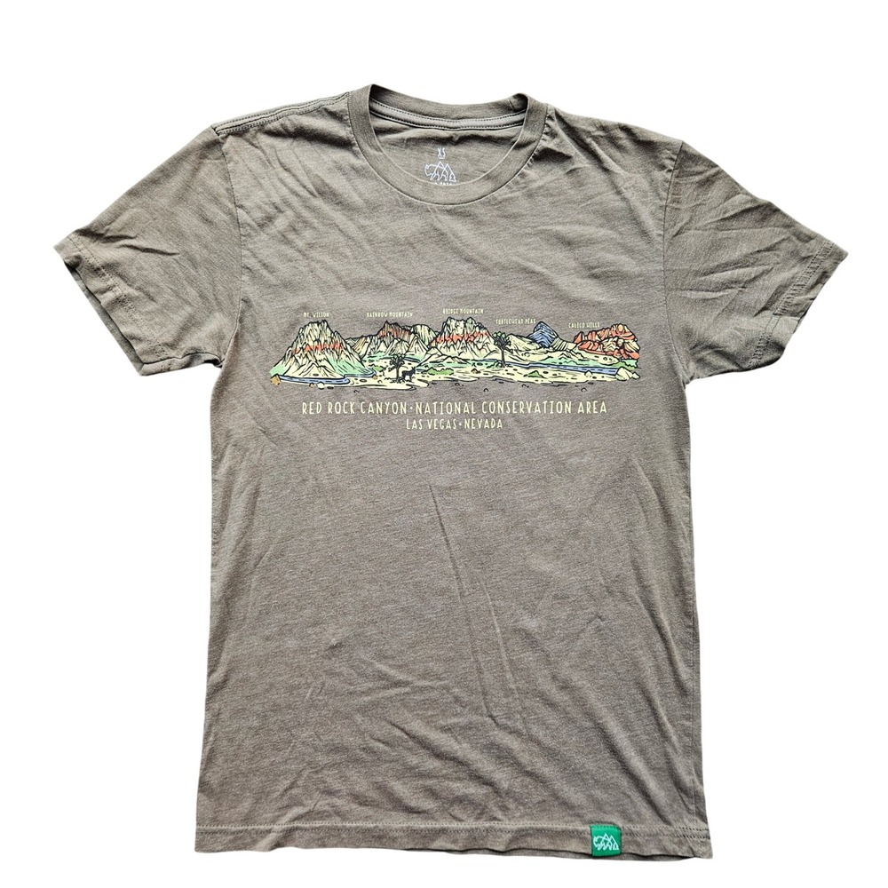 Wild Tribute Red Rock Canyon National Conservation Area Graphic Tee Green XS